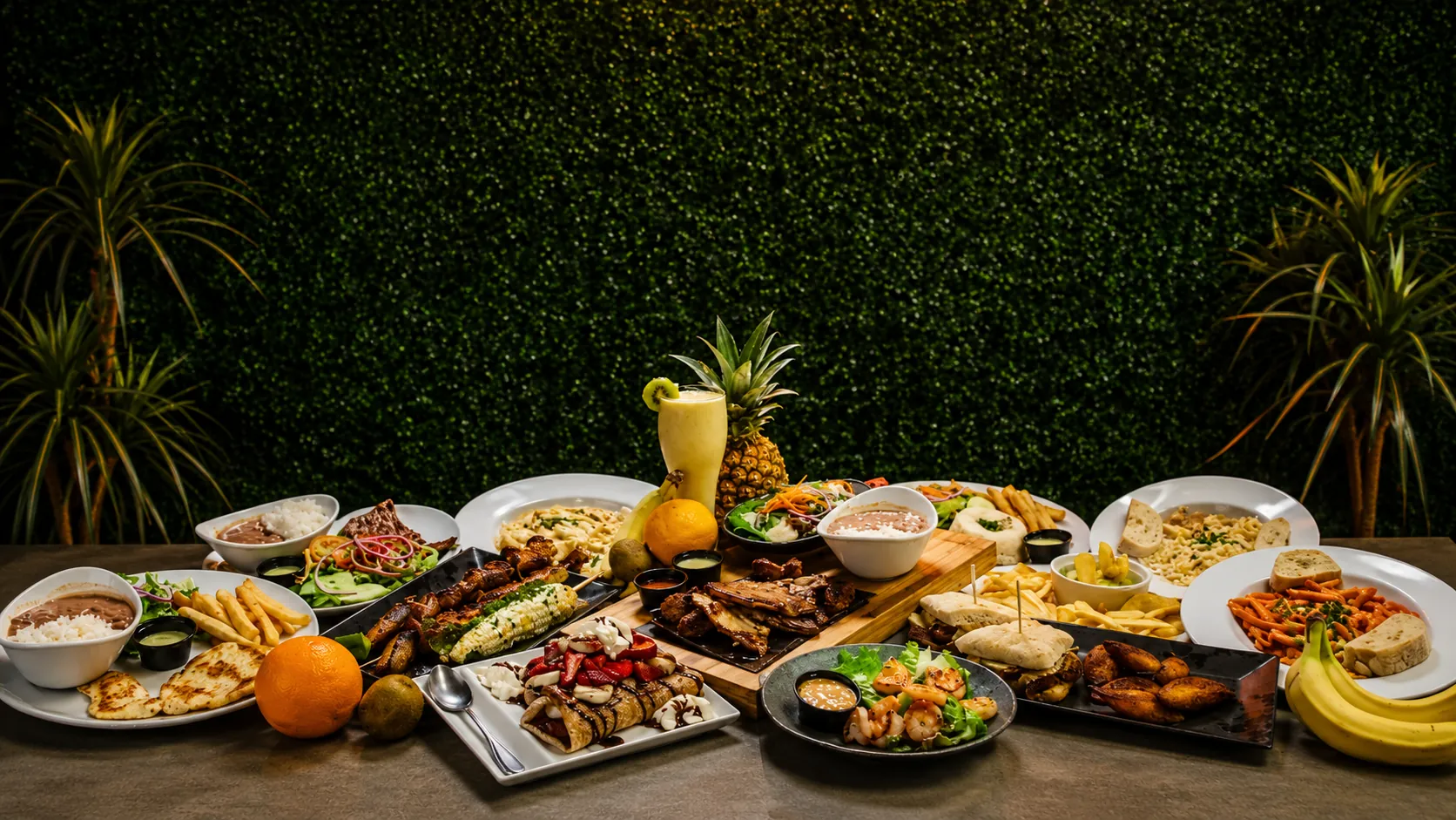 Gabriela's Latin Fusion menu hero — signature Latin dishes